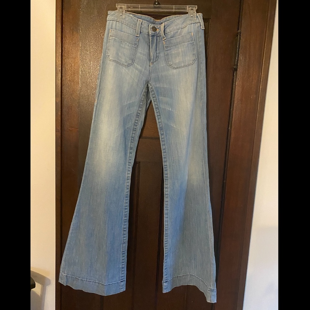 True Religion Bell Bottom Low Rise Jeans